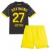 Maillot de foot Borussia Dortmund Karim Adeyemi #27 Extérieur vêtements enfant 2023-24 Manches Courtes (+ pantalon court)